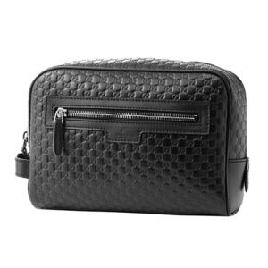 Gucci Shima Clutch Shoulder Bag Black